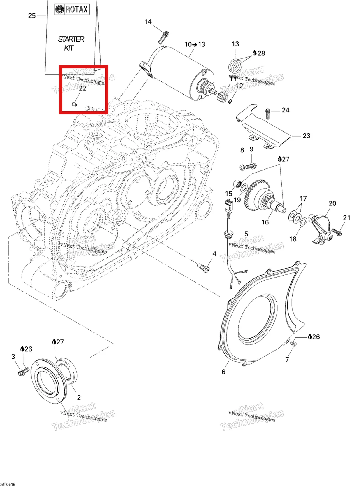 Деталь 420860245 на схеме узла Electric Starter