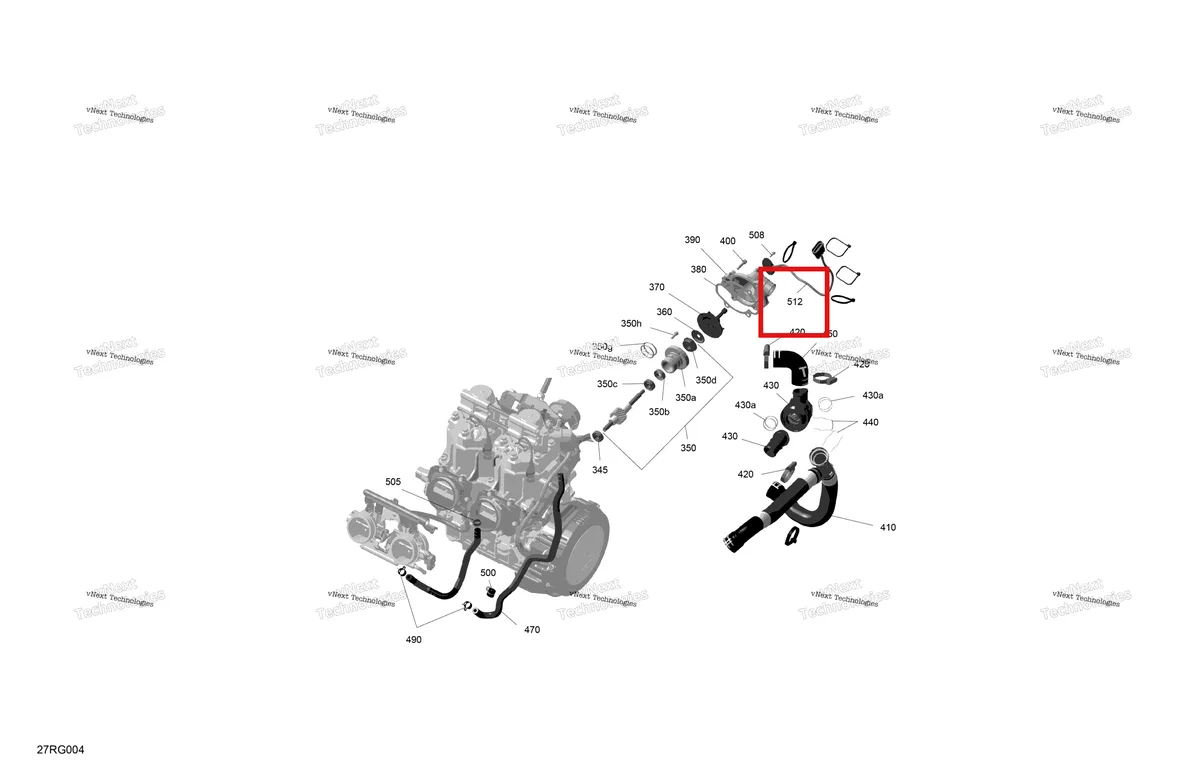 Деталь 420864401 (Angle датчик Ski-Doo Summit X 850 E-TEC Turbo R (2026) (420864401)) на схеме узла 2027 Ski-Doo MXZ - X-RS with Competition package - 850 E-TEC Turbo R - UCVA - Deep Black - 15X137X1.25RSII2P Track - SHOT starter Rotax - Engine Cooling