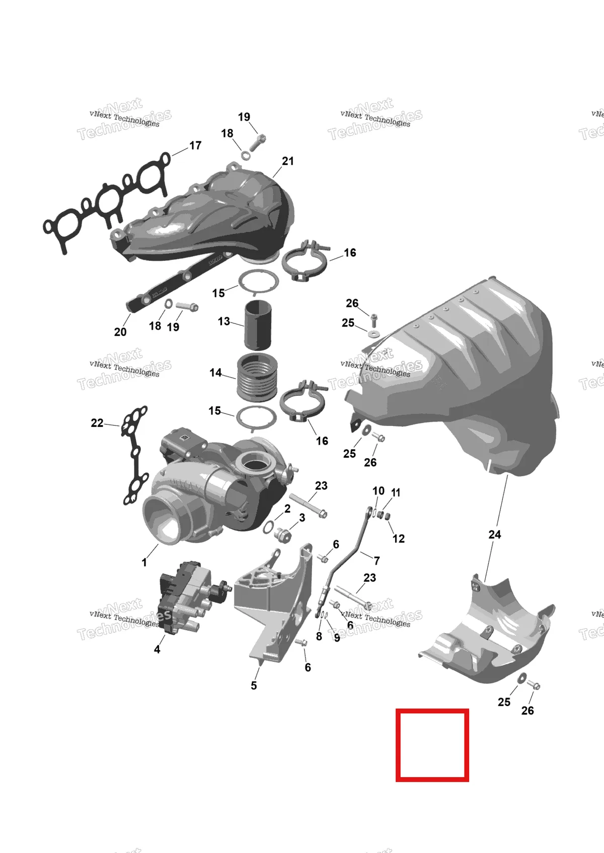 Деталь 420873521 на схеме узла 2026 Can-Am Maverick R - 996NT - X - 8GTA - Legion Red - 77