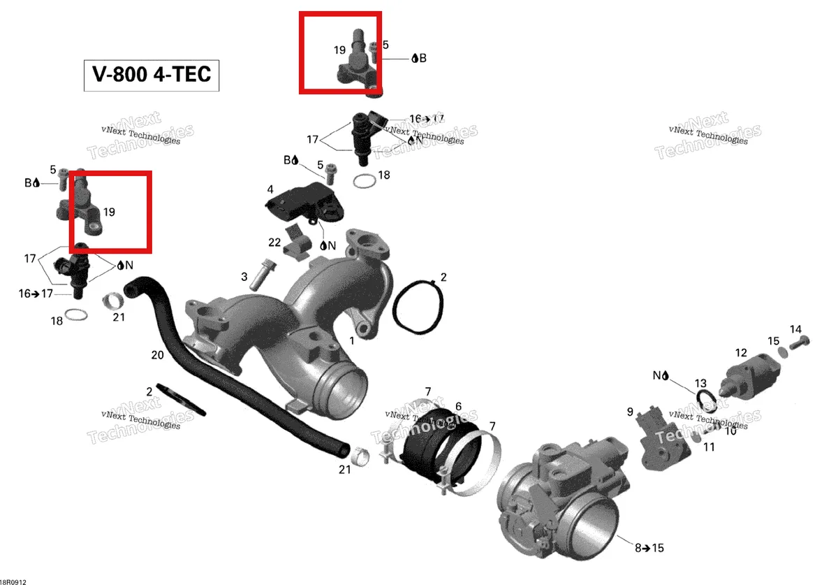 Схема применяемости: Топливный рейлинг Can-Am Outlander MAX 800 XT (2008) (420874900)