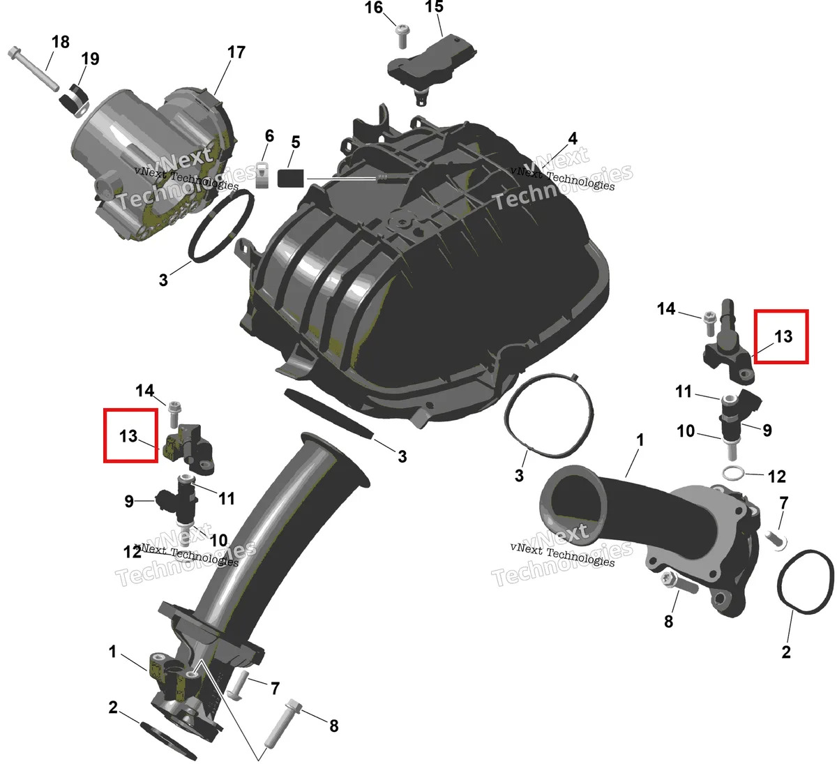 Деталь 420874902 (Топливный рейлинг Can-Am Commander MAX 1000R EFI XT (2024) (420874902)) на схеме узла 2026 Can-Am Commander - 1000R EFI - DPS - 6PTB - Compass Green - 60