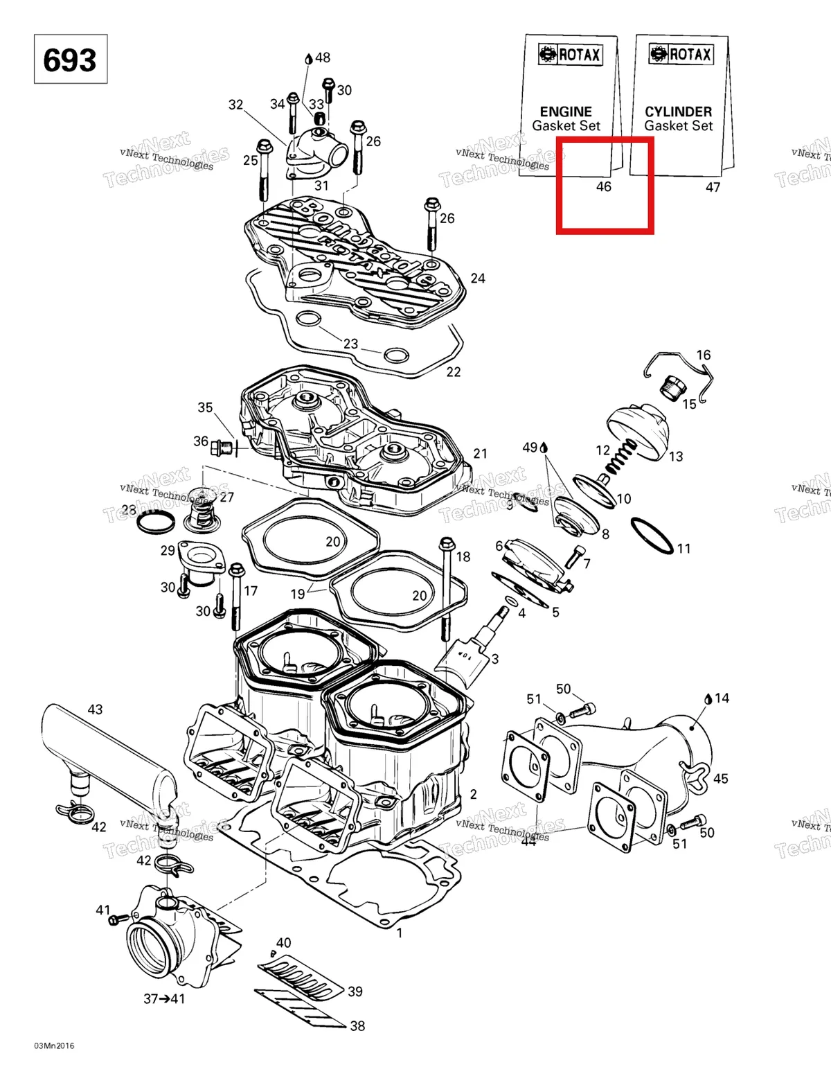 Деталь 420888600 на схеме узла 2000 Ski-Doo Formula Z 600/700 Cylinder, Exhaust Manifold, Reed Valve 2