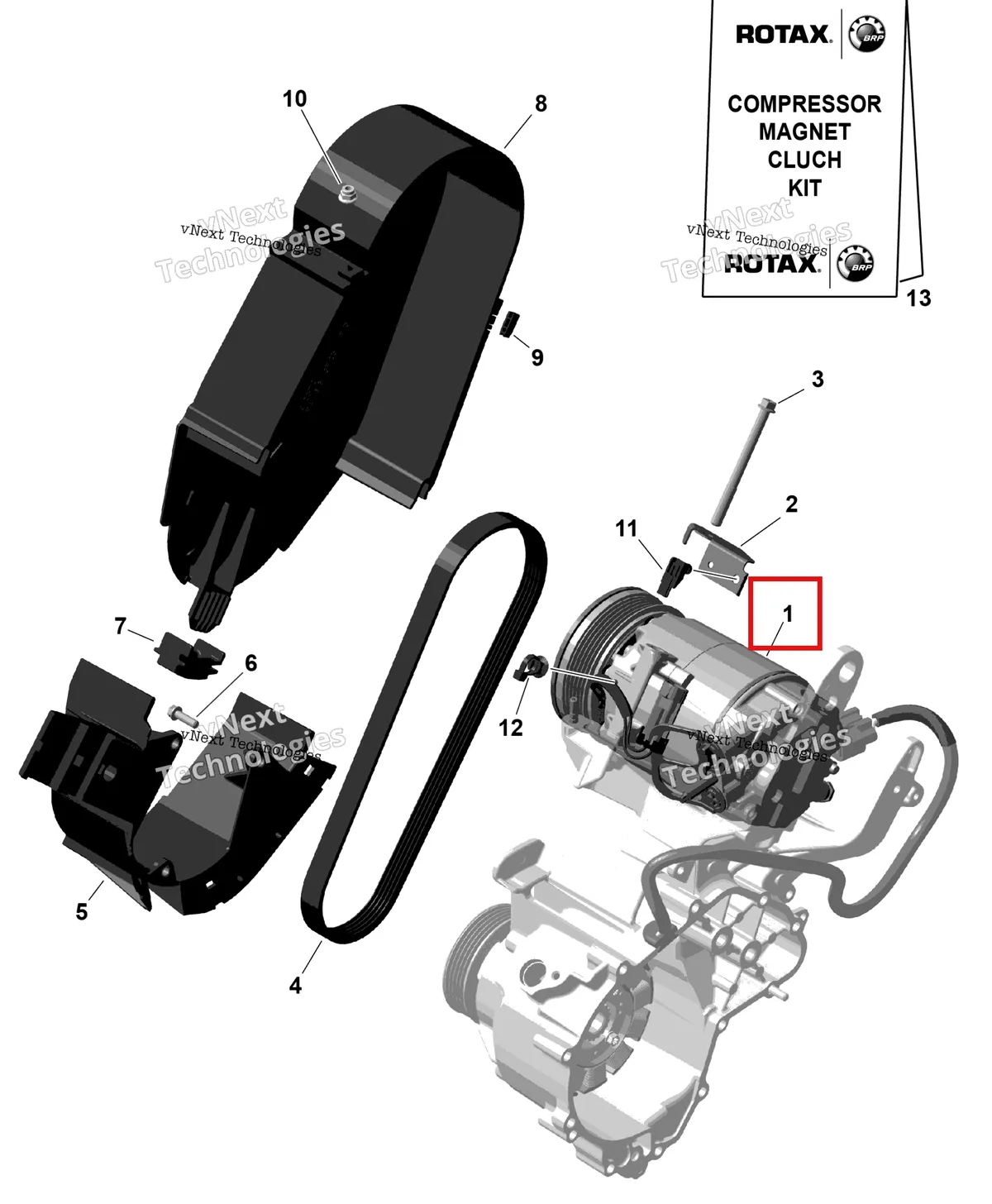 Деталь 420889413 на схеме узла 2026 Can-Am Defender - HD10 - DPSCAB - 8UTF - Compass Green - 65