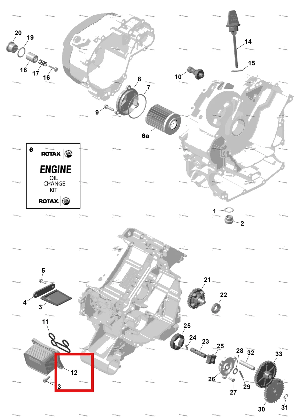 Деталь 420890181 на схеме узла 2026 Can-Am RENEGADE - 4X4 - XMR - 650 EFI - 5TTA - Catalyst Gray Rotax - Engine Lubrication