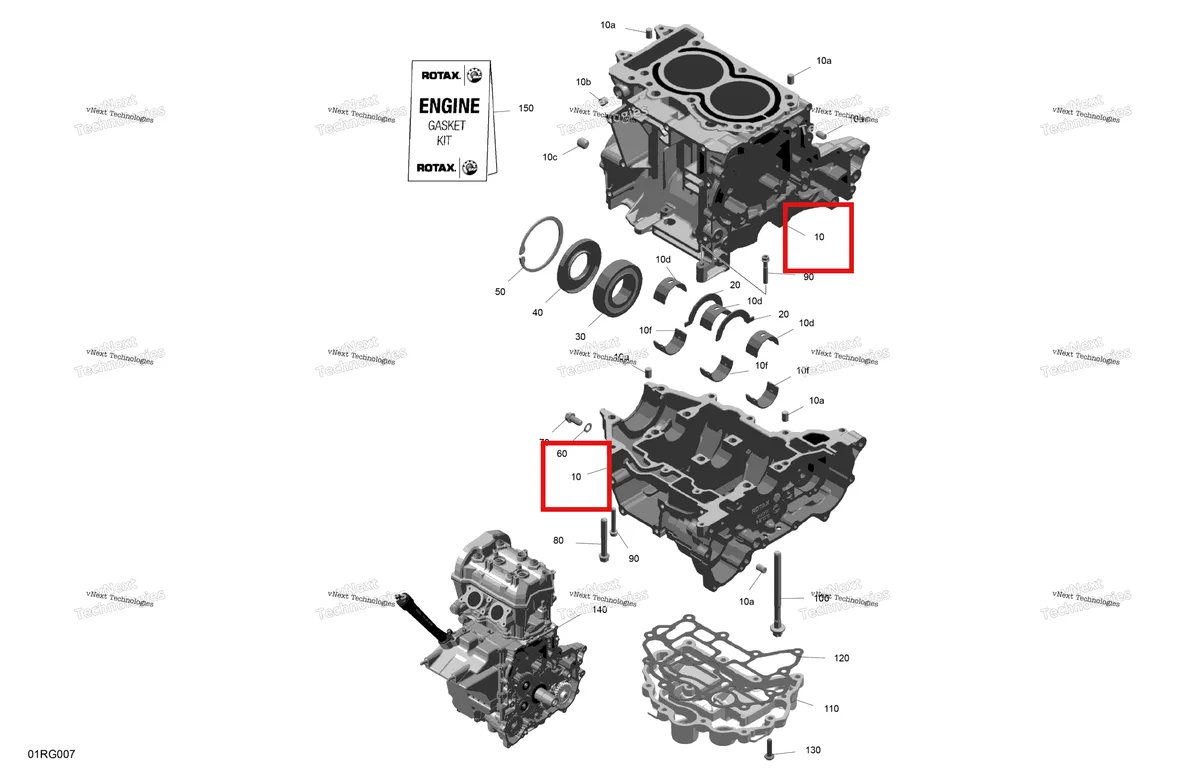 Деталь 420892853 (Деталь Engine Block Assy.. Includes 1 To 6) на схеме узла 2027 Ski-Doo TUNDRA - LE - 600 ACE - GNVB - Deep Black - 16X154X1.5CH Track Rotax - Crankcase