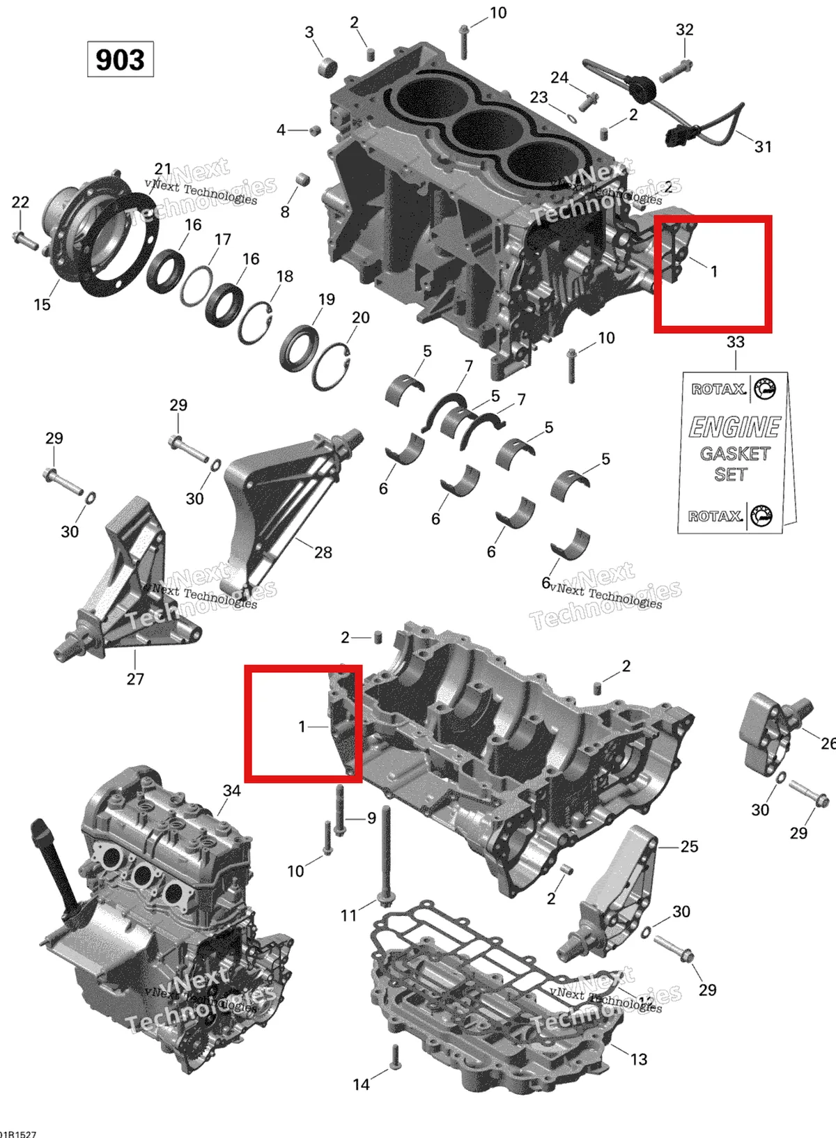 Деталь 420893131 на схеме узла Crankcase