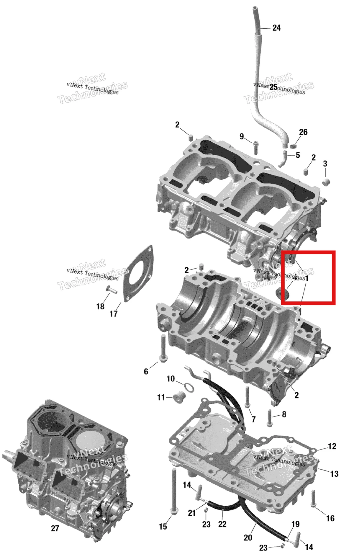 Деталь 420893779 на схеме узла 2022 Ski-Doo SUMMIT 850 E-TEC TURBO - X - Package 154