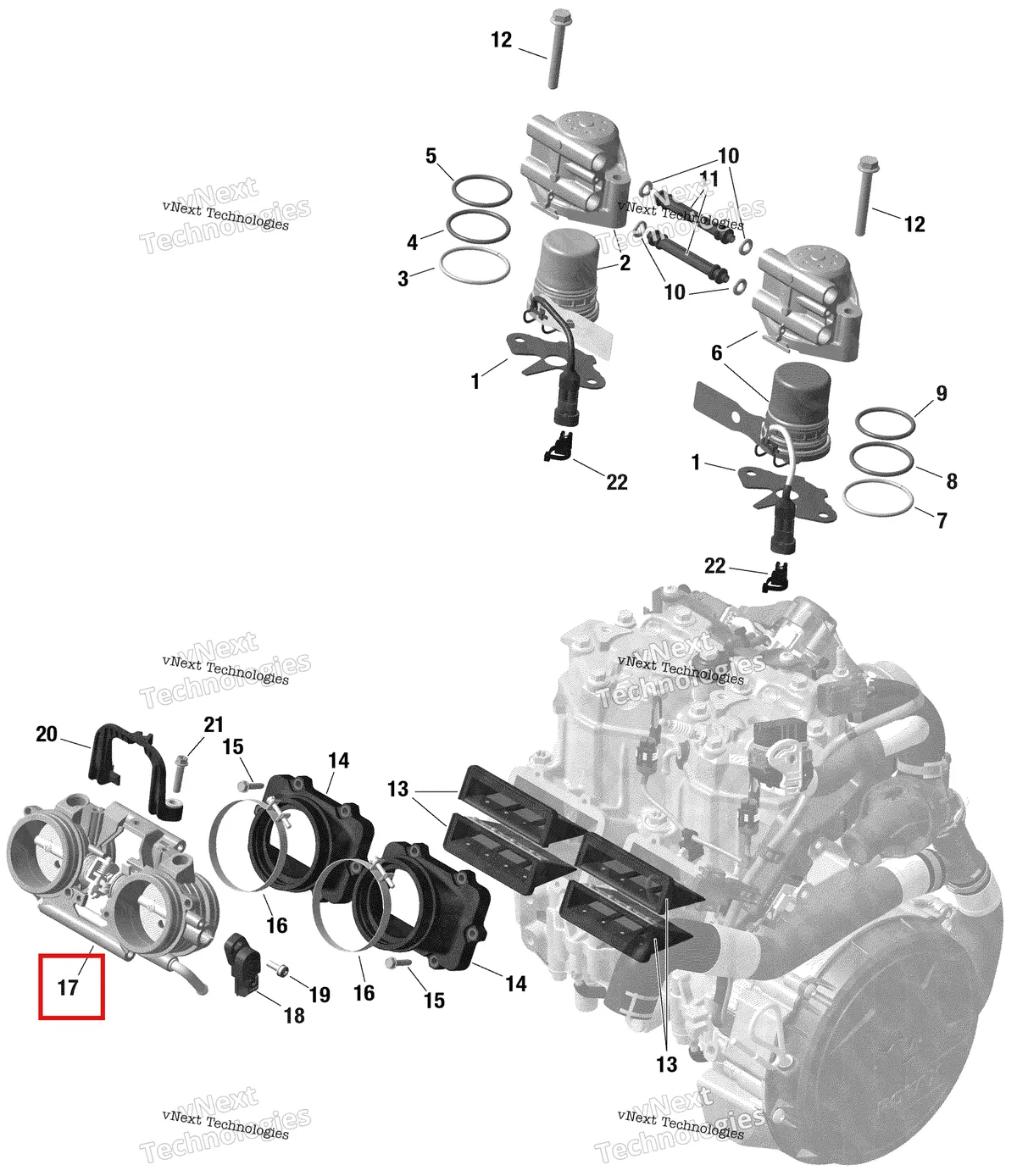 Деталь 420893808 на схеме узла Rotax - Efi