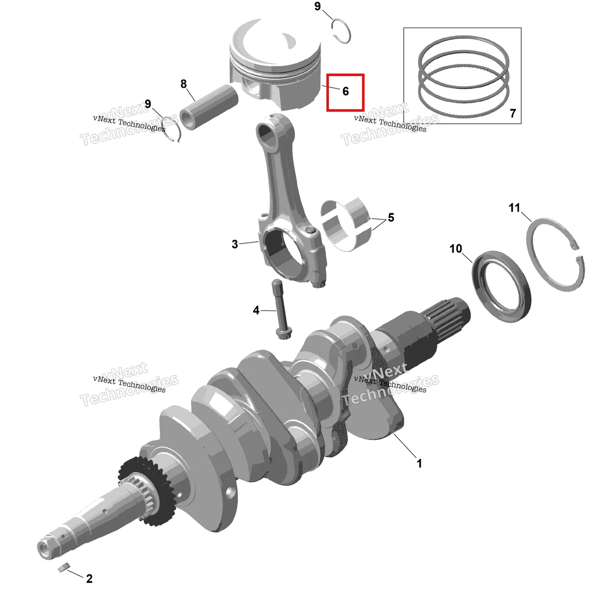Деталь 420893976 на схеме узла 2025 Can-Am Maverick R - 996NT - BASE - 9BSC - Catalyst Gray - 77