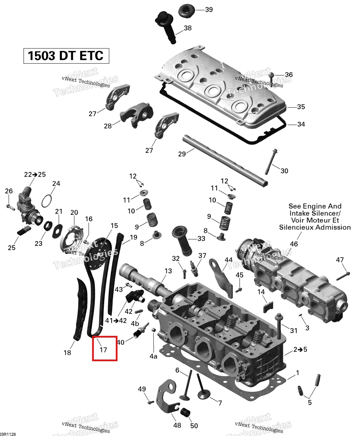 Деталь 420898043 на схеме узла Cylinder Head