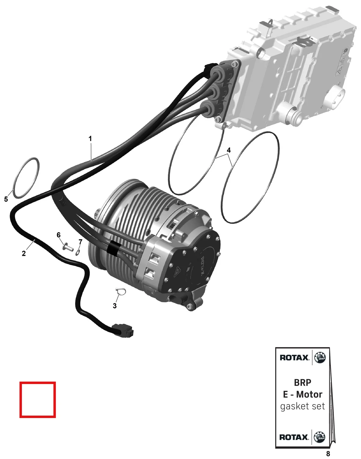 Деталь 420898382 на схеме узла 01- ROTAX - E-Motor