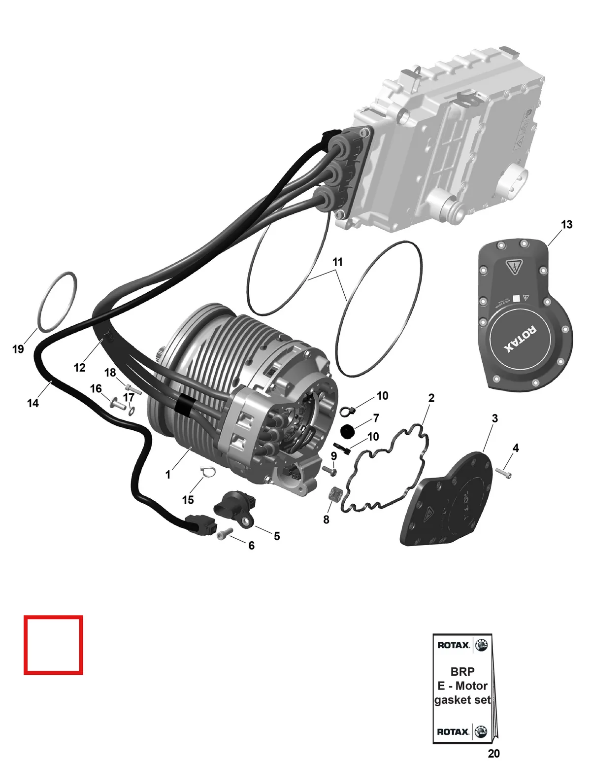 Деталь 420898385 на схеме узла 01- ROTAX - E-Motor