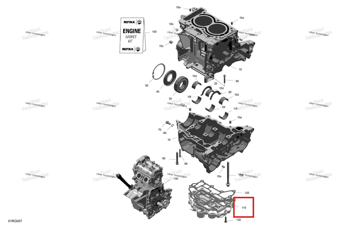 Деталь 420911124 на схеме узла 2027 Ski-Doo TUNDRA - LE - 600 ACE - GNVB - Deep Black - 16X154X1.5CH Track Rotax - Crankcase