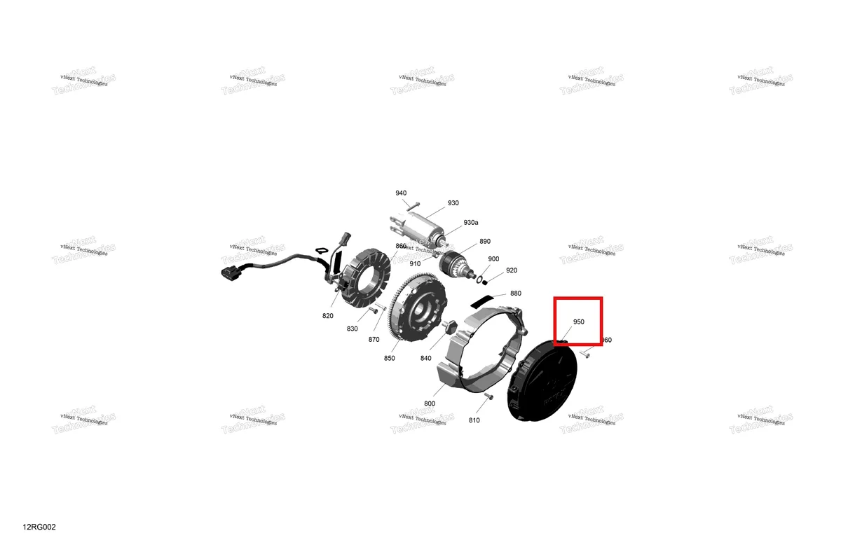 Деталь 420912125 на схеме узла 2027 Ski-Doo SUMMIT - NEO - 600 EFI - TWVA - Deep Black - 14X146X1.6CF Track Rotax - Magneto And Electric Starter