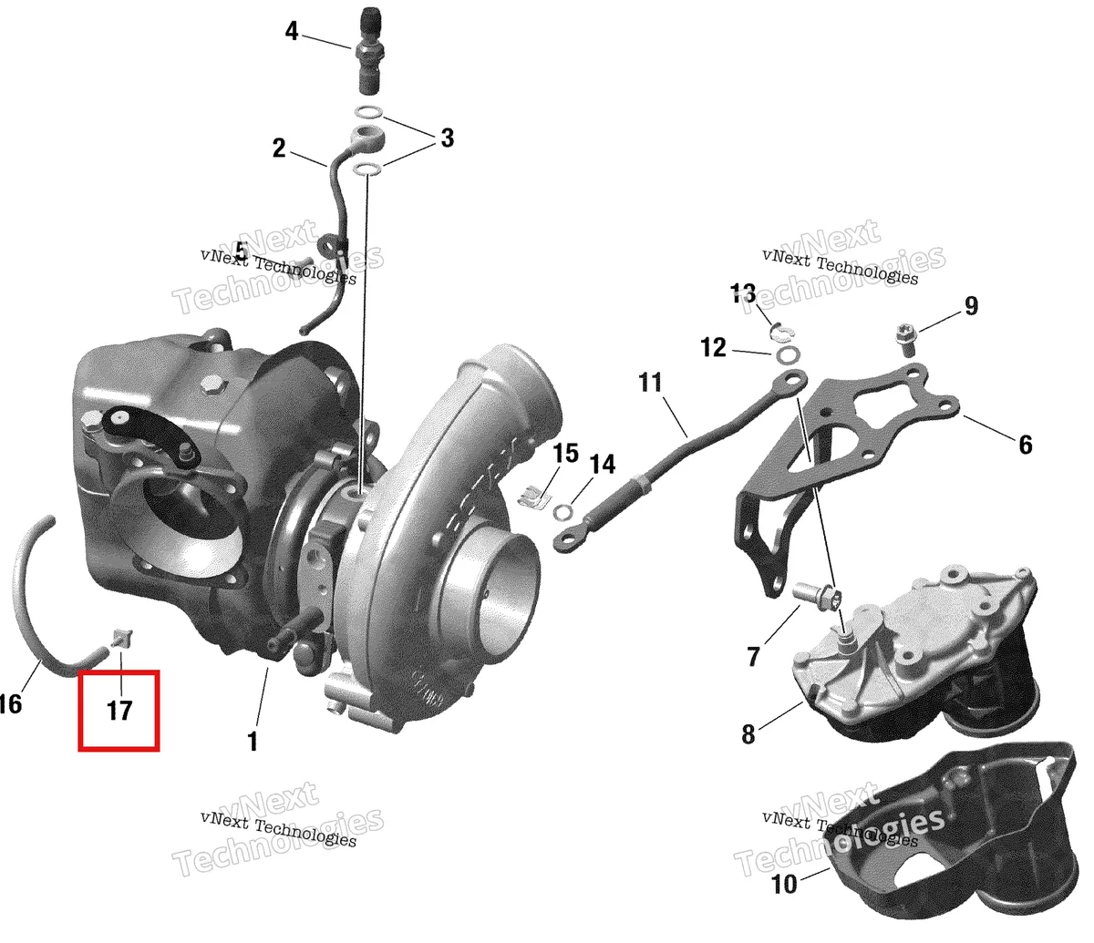 Деталь 420922162 на схеме узла 2022 Ski-Doo SUMMIT 850 E-TEC TURBO - X - Package 154