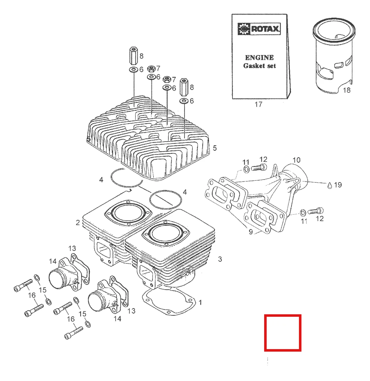 Деталь 420923409 (Деталь Cylinder, Mag.side) на схеме узла 01- Cylinder