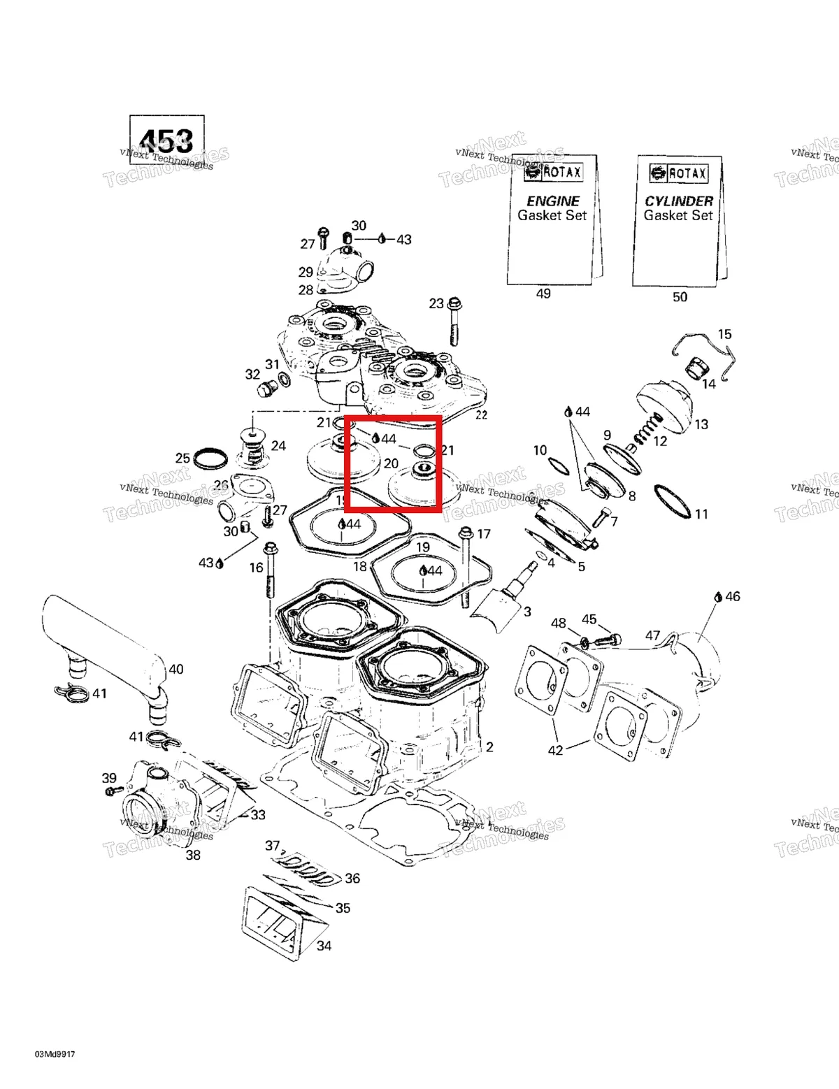 Деталь 420923870 (Деталь Combustion Chamber) на схеме узла 