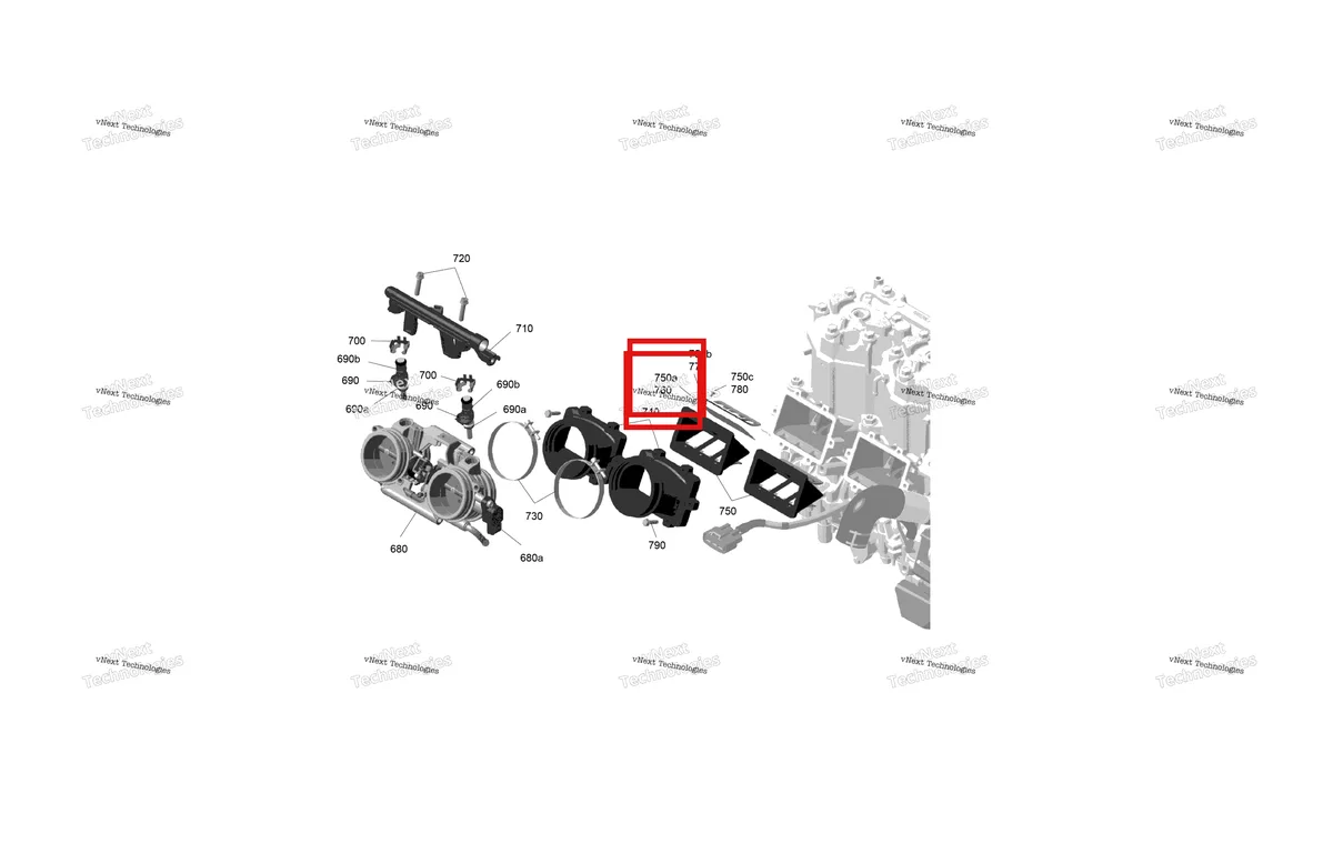 Деталь 420924532 (Рид Лепесток) на схеме узла 2027 Ski-Doo SUMMIT - NEO - 600 EFI - TWVA - Deep Black - 14X146X1.6CF Track Rotax - Electronic Fuel Injection