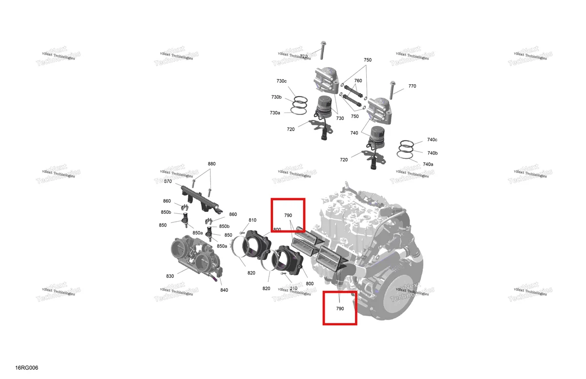 Схема применяемости: Лепестковый клапан в сборе Ski-Doo Summit X 850 E-TEC Turbo R (2026) (420924797)