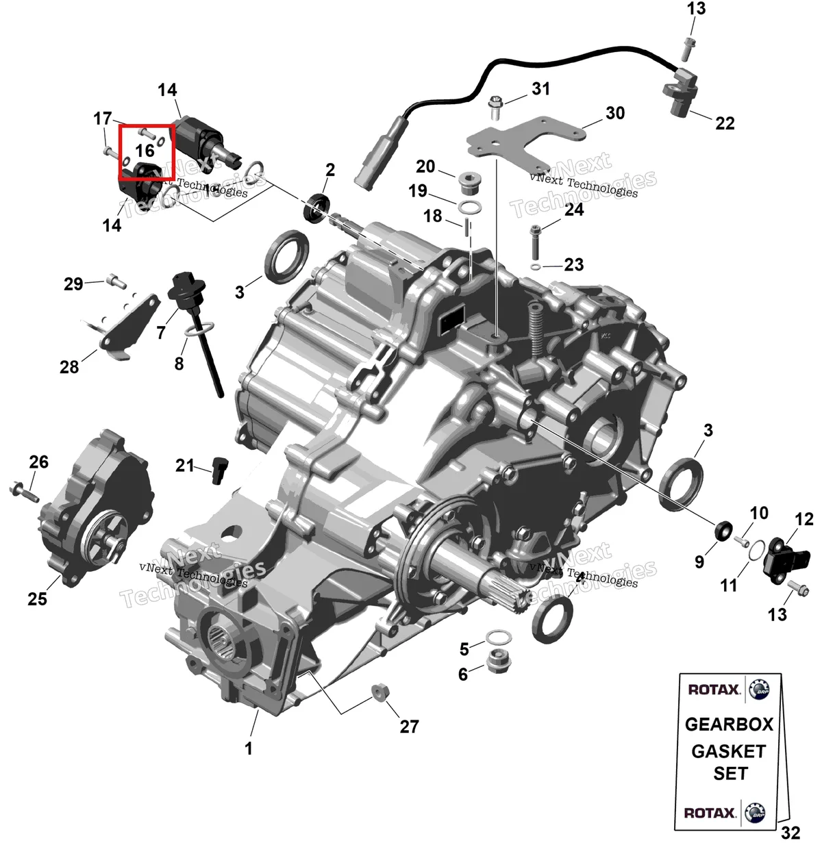 Деталь 420927574 на схеме узла 2026 Can-Am Commander - 1000R EFI - DPS - 6PTB - Compass Green - 60