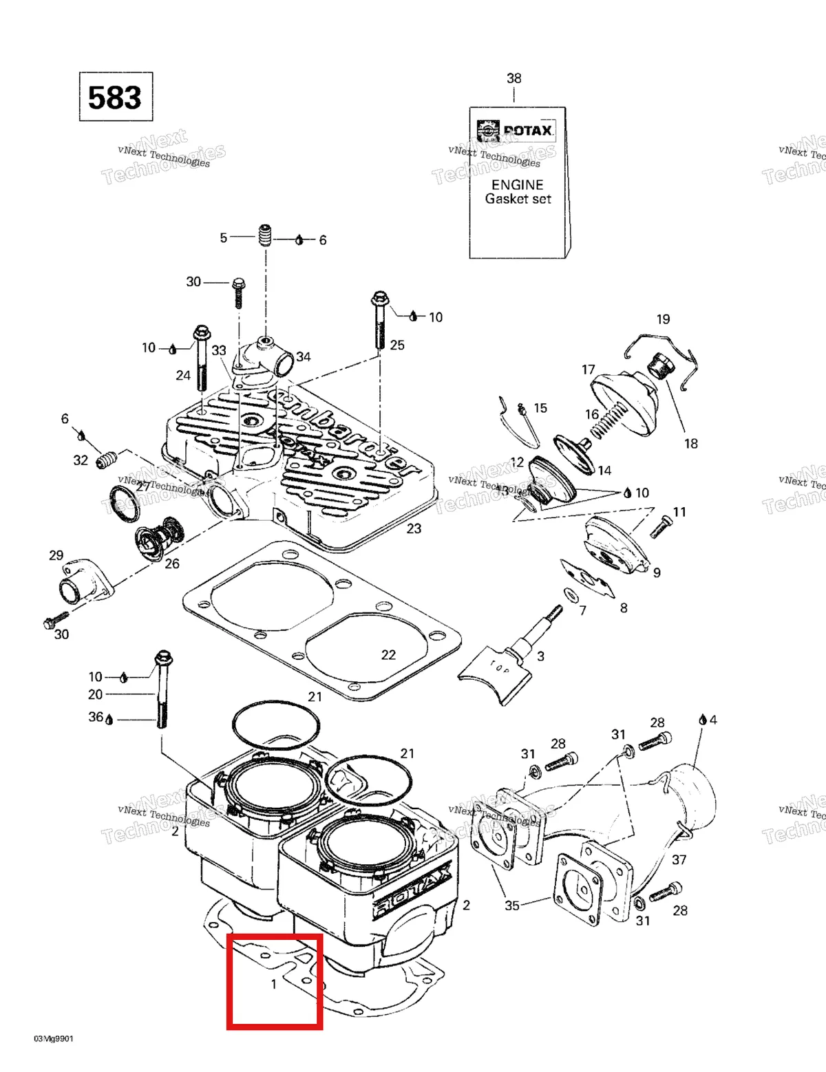 Деталь 420931185 (Деталь Double Gasket 0.3mm) на схеме узла