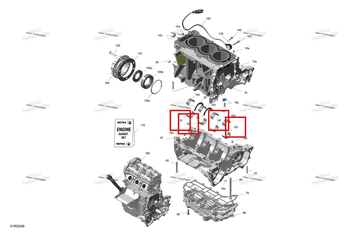 Деталь 420933185 (Подушка) на схеме узла 2027 Ski-Doo RENEGADE - X-RS - 900 ACE TURBO R - DAVP - Circuit Yellow - 15X137X1.5IR Track Rotax - Crankcase