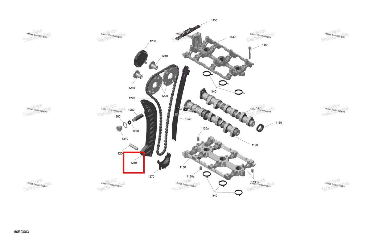 Деталь 420936020 (Руководство Натяжение Цепи) на схеме узла 2027 Ski-Doo RENEGADE - X-RS - 900 ACE TURBO R - DAVL - Circuit Yellow - 15X137X1.25RS Track Rotax - Valve Train