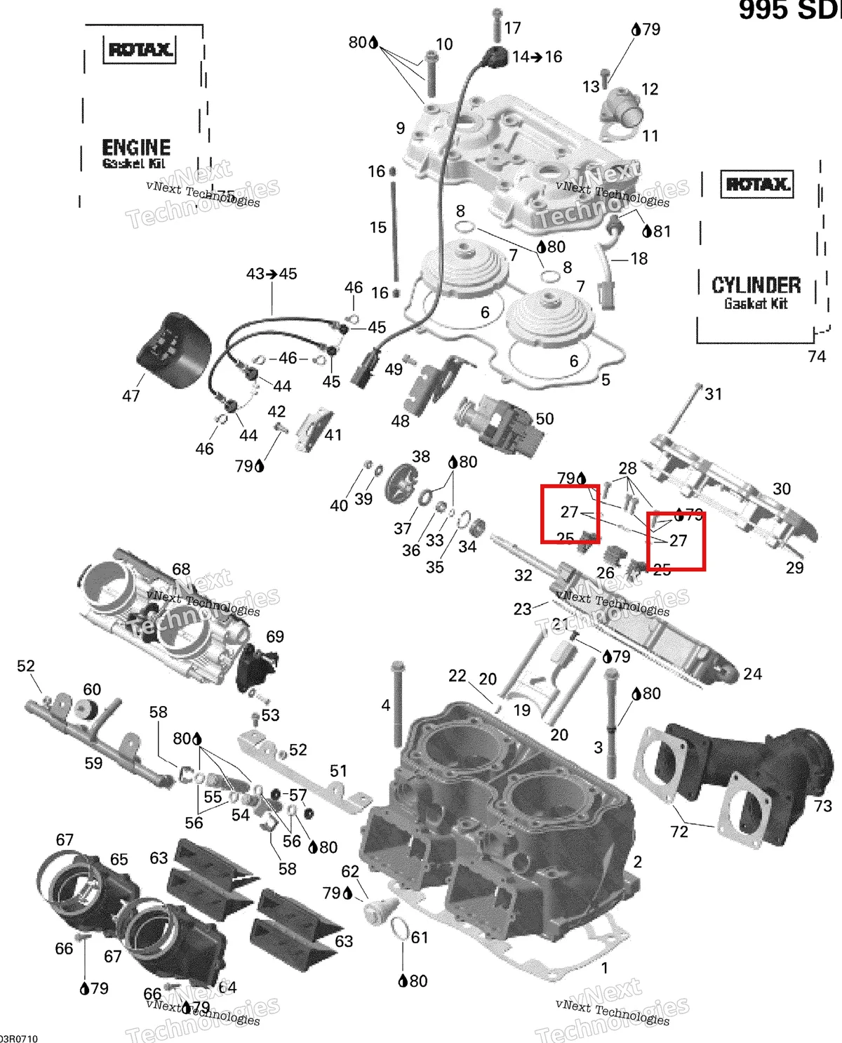 Деталь 420939440 на схеме узла 2007 Ski-Doo MACH Z Adrenaline Cylinder And Cylinder Head, Mach, Mxz, Hm Eur