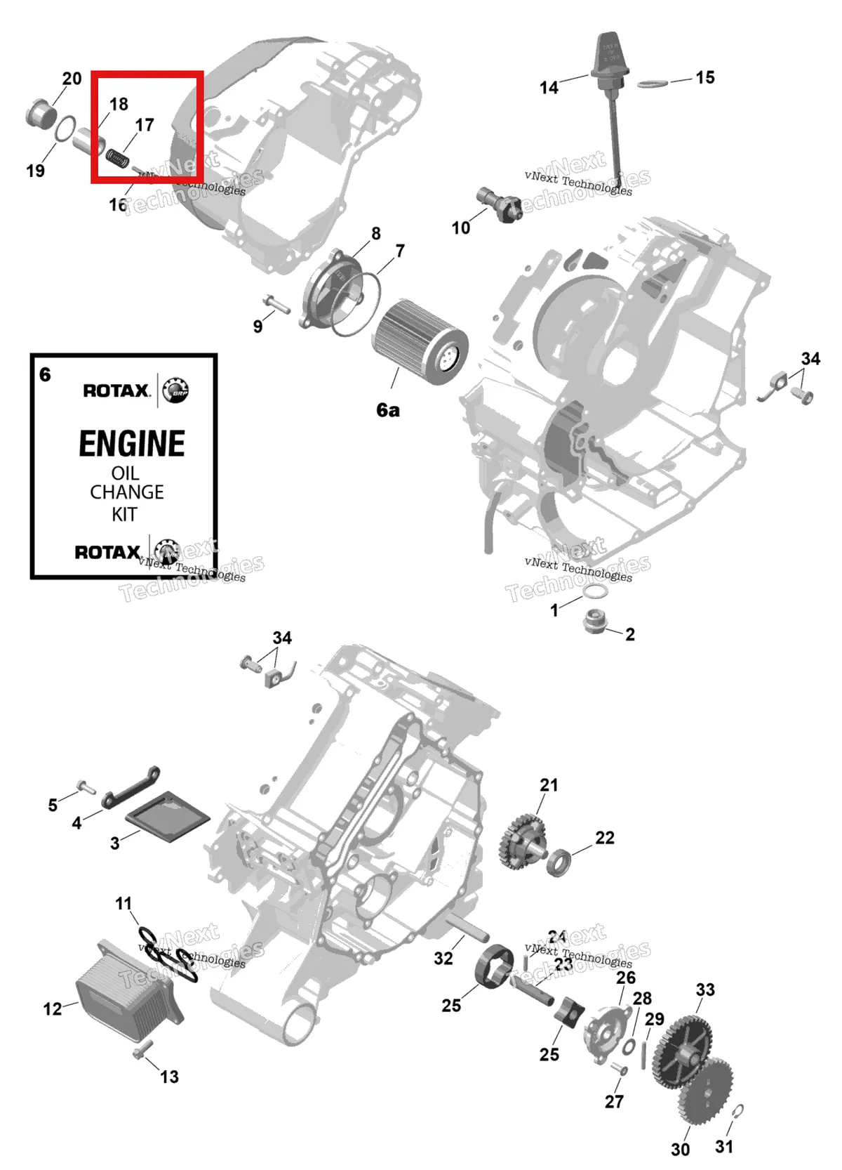 Деталь 420939481 на схеме узла 2026 Can-Am RENEGADE - 4X4 - XMR - 1000R EFI - 5UTA - Hyper Silver Rotax - Engine Lubrication