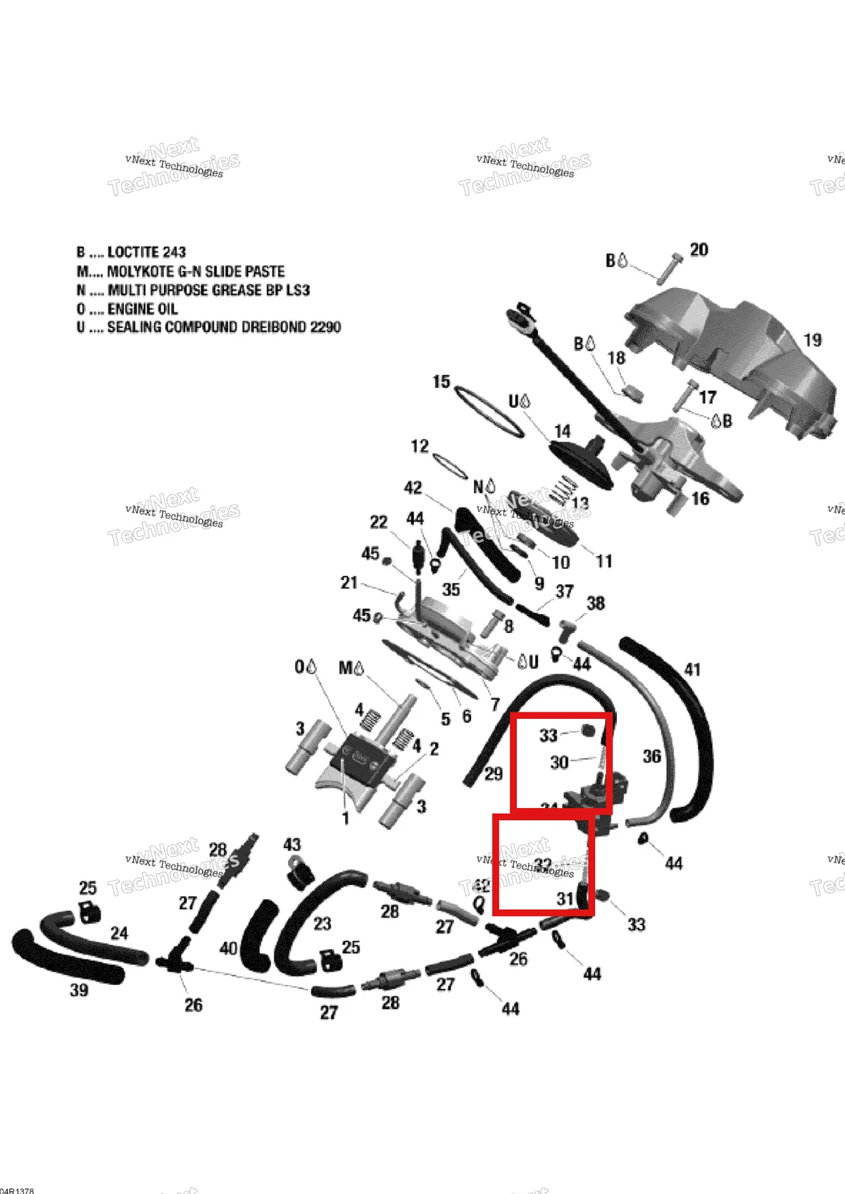 Деталь 420939974 (Деталь Rave Spring) на схеме узла 2013 Ski-Doo Skandic SWT 600HOETEC XU 3D Rave
