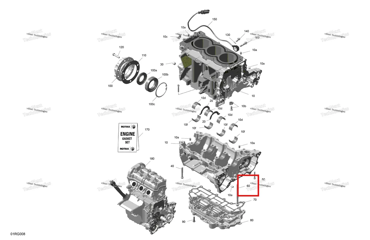 Деталь 420940945 (Деталь Torx Screw M9 X 113. Tightening Torque 20 Nm +120°) на схеме узла 2027 Ski-Doo RENEGADE - X-RS - 900 ACE TURBO R - DAVP - Circuit Yellow - 15X137X1.5IR Track Rotax - Crankcase