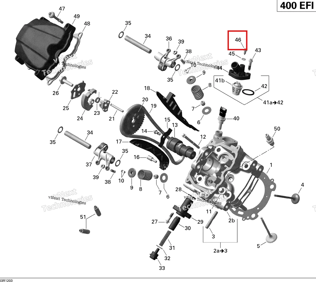 Схема применяемости: Винт M5 5 × 13 Can-Am Outlander MAX 800 XT (2008) (420941950)