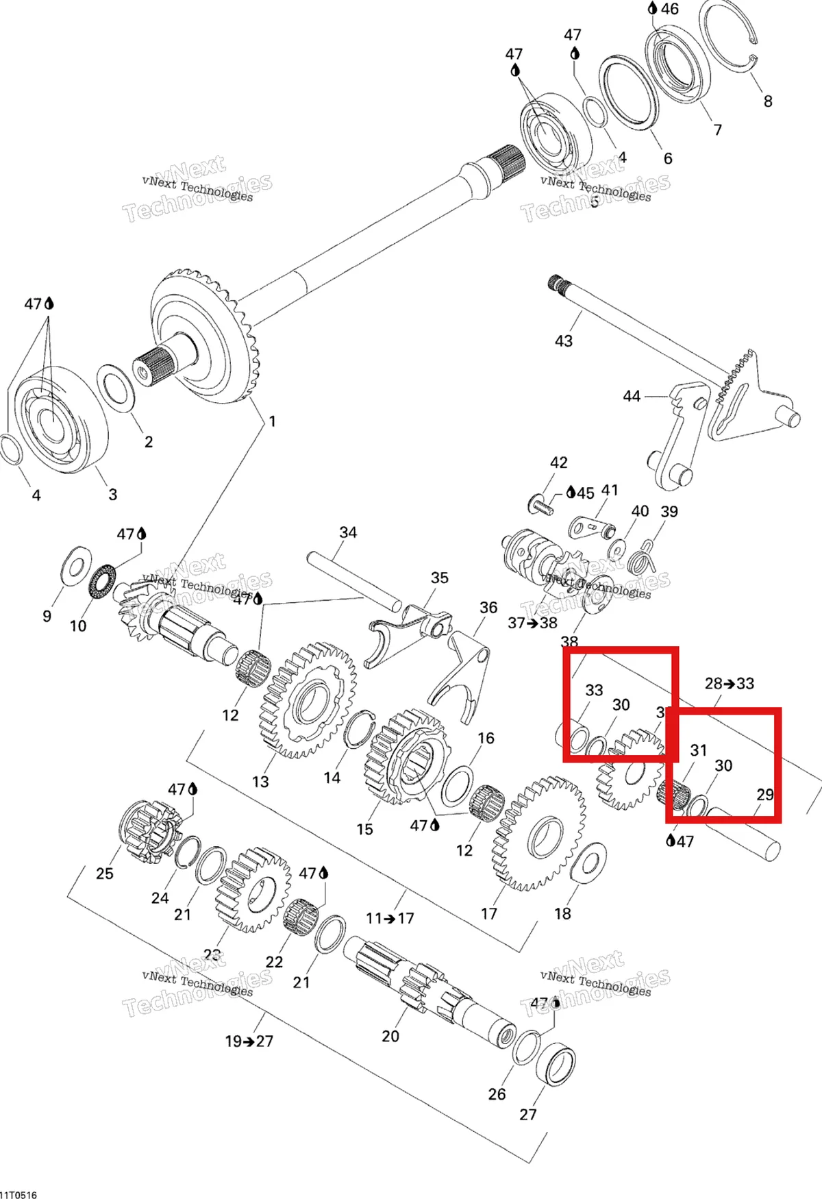 Деталь 420944190 на схеме узла Gear Shift