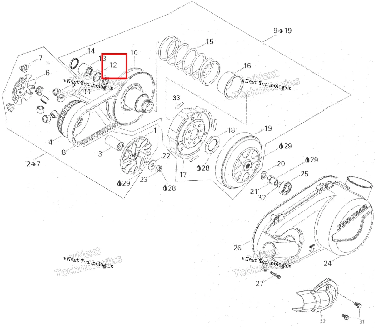 Деталь 420945615 на схеме узла 2007 Can-Am Rally 175 Pulley System