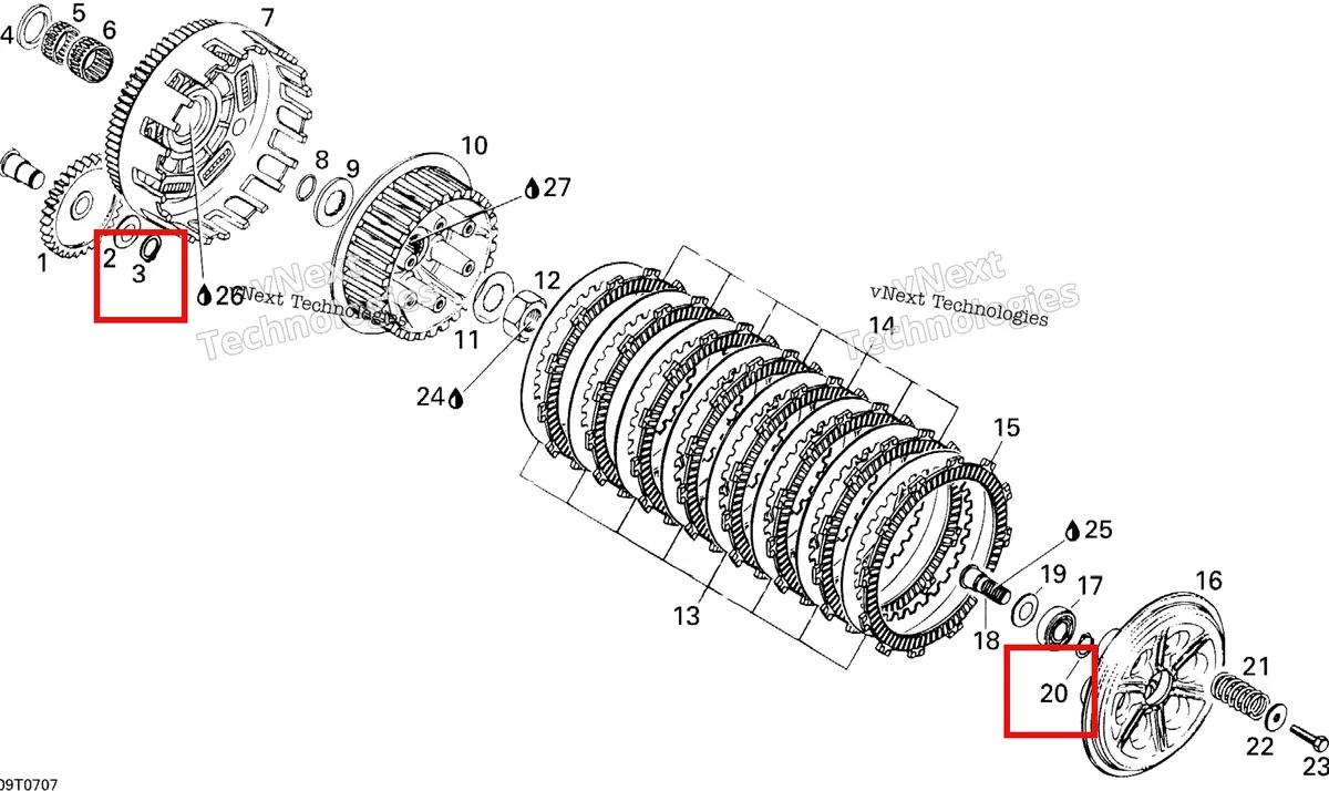 Деталь 420945650 на схеме узла 2007 Can-Am DS 650 X Clutch
