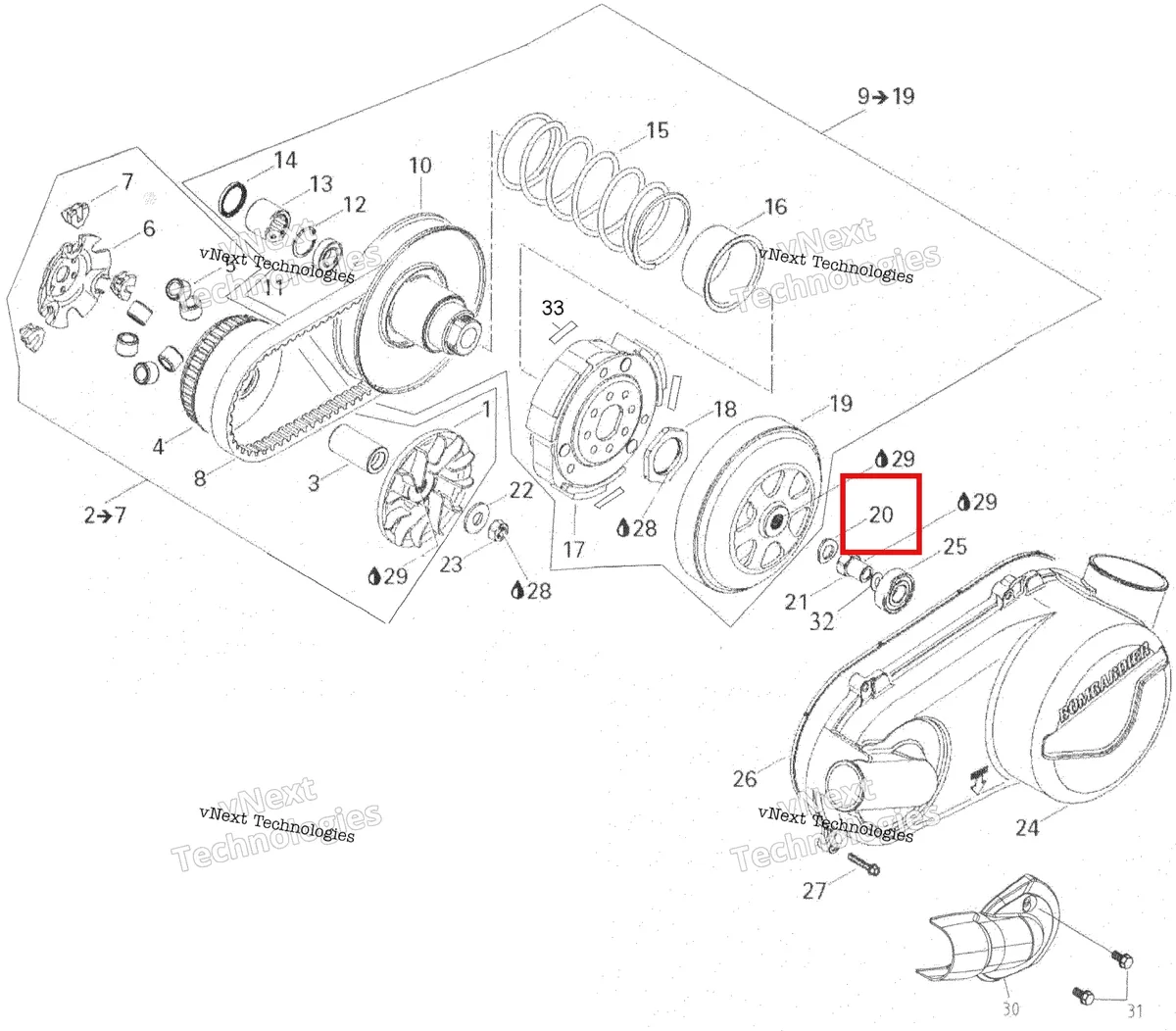 Деталь 420945754 на схеме узла 2007 Can-Am Rally 175 Pulley System