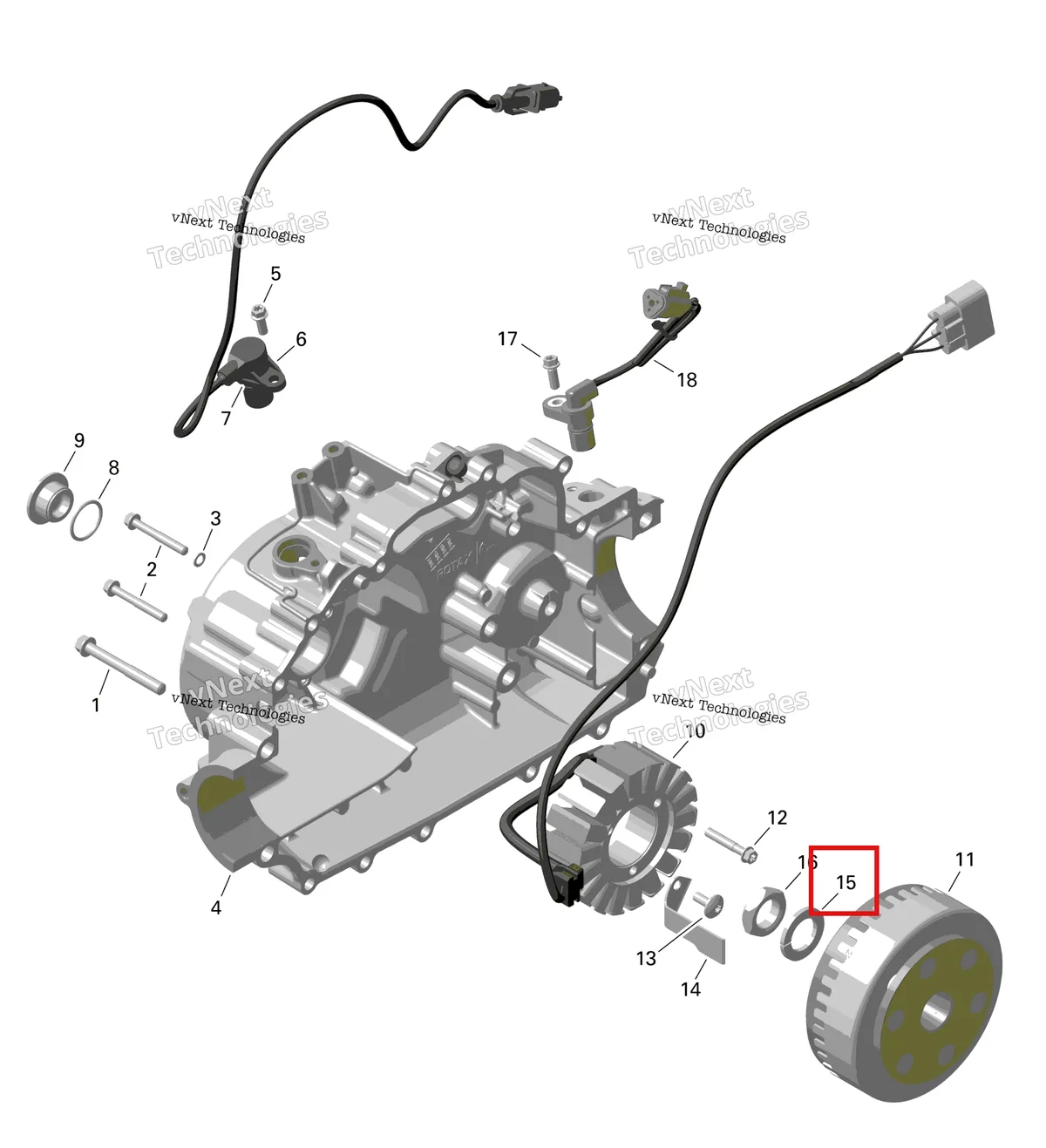 Деталь 420945759 (Деталь Lock Washer, 22 Mm) на схеме узла 2024 Can-Am Outlander MAX 450 EFI 6X6 - 4ZRA - DPS Package - Tundra Green Rotax - Magneto And Electric Starter