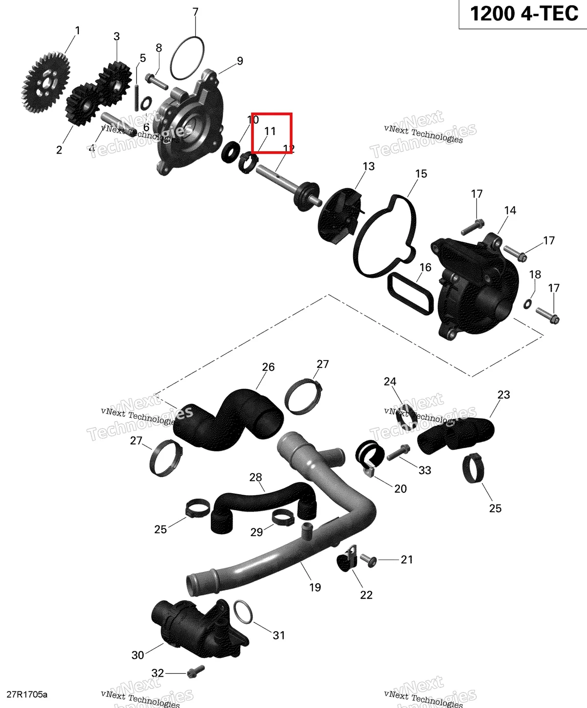 Деталь 420947430 (Деталь Spacer Ring) на схеме узла 