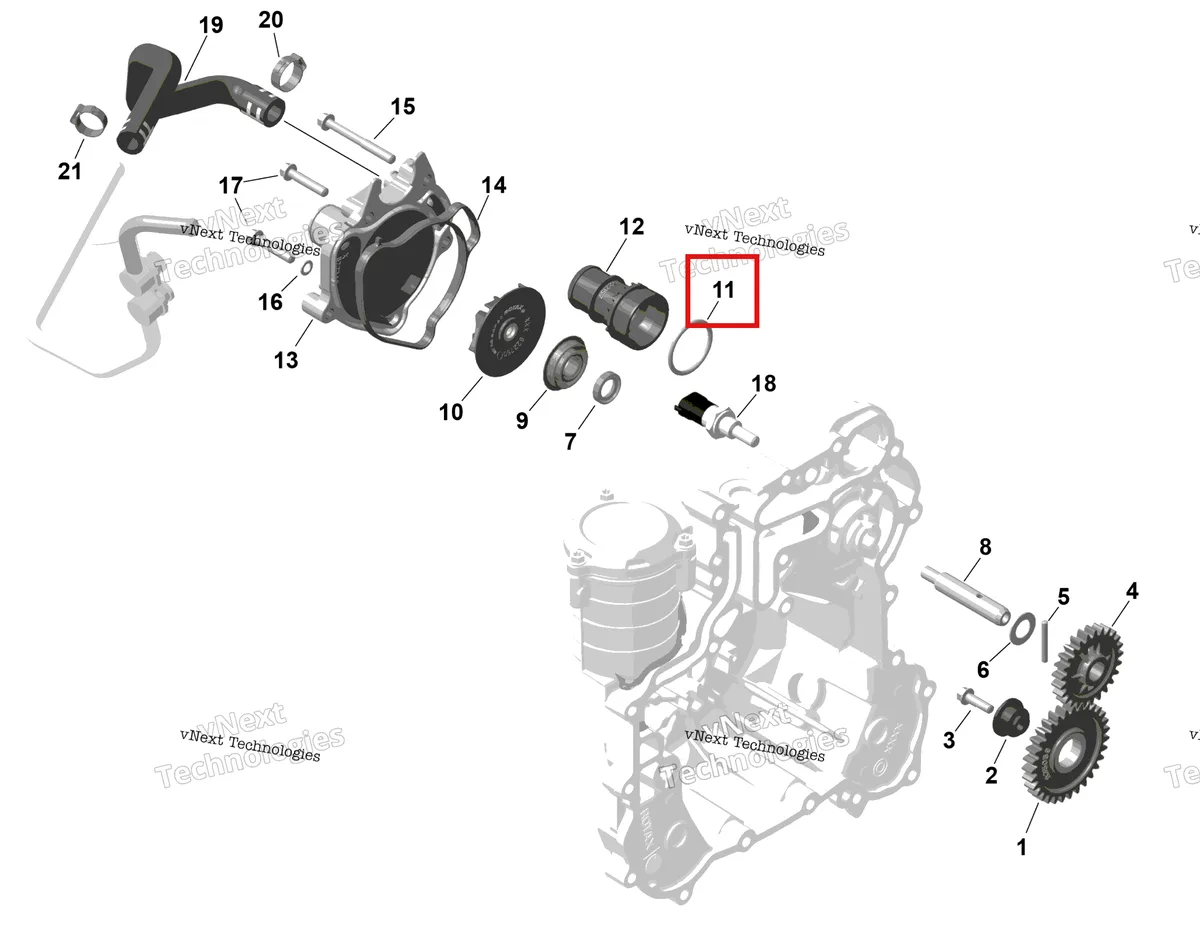 Деталь 420950893 (Уплотнительное кольцо) на схеме узла 2026 Can-Am Maverick Max - TURBO - DS - 7WTB - Dusty Navy Satin - 64
