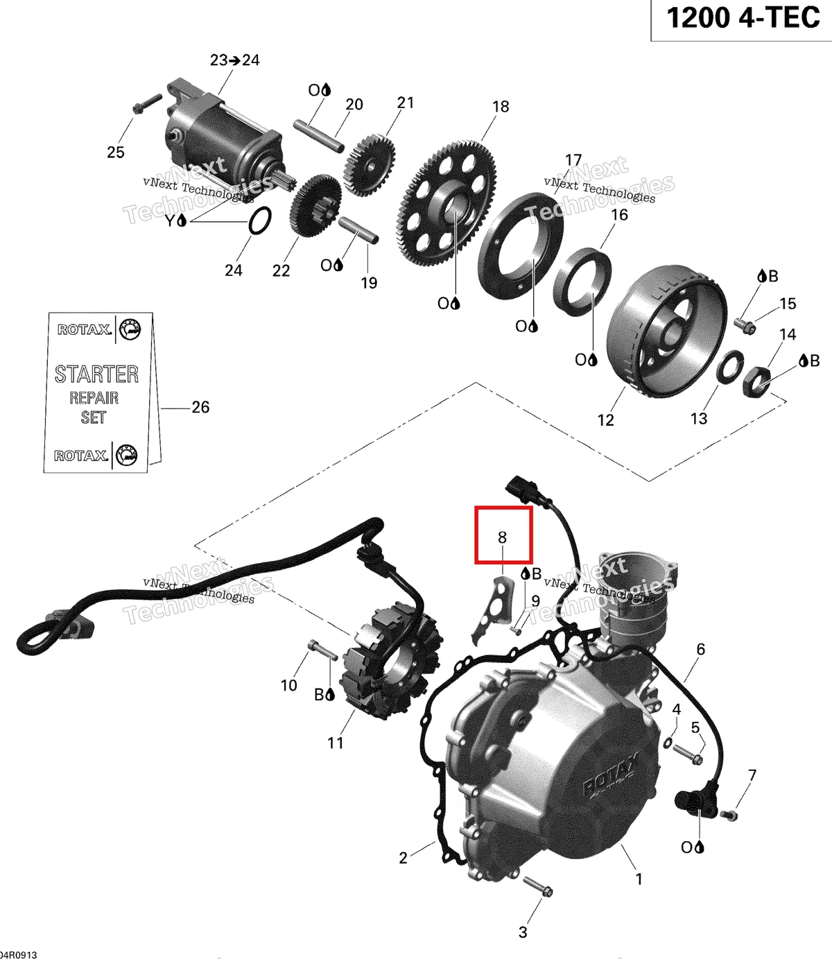 Схема применяемости: Трос держатель Ski-Doo GTX LE 1200 4-TEC (2009) (420951190)