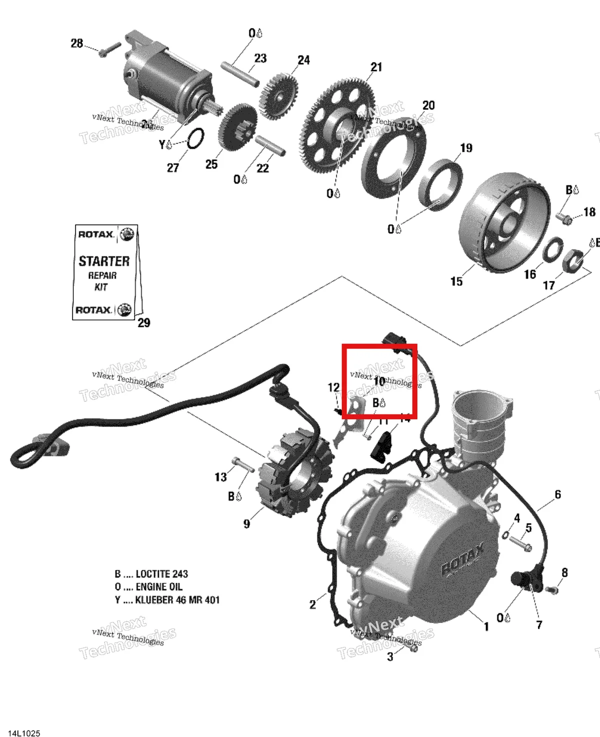 Деталь 420951191 (Держатель Кабеля) на схеме узла 2010 Ski-Doo Expedition TUV SE 1200 REV-XU Magneto