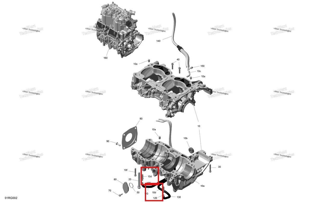 Деталь 420956071 на схеме узла 2027 Ski-Doo SUMMIT - NEO - 600 EFI - TWVA - Deep Black - 14X146X1.6CF Track Rotax - Crankcase