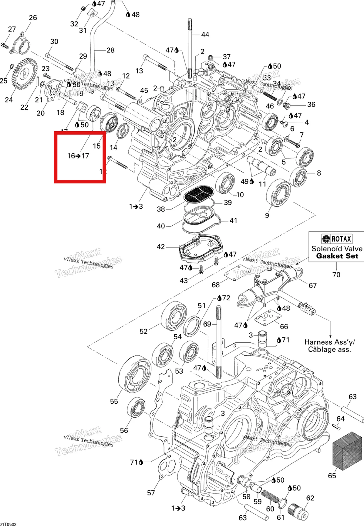 Деталь 420956275 на схеме узла 2005 Can-Am Traxter 5 Speed Crankcase