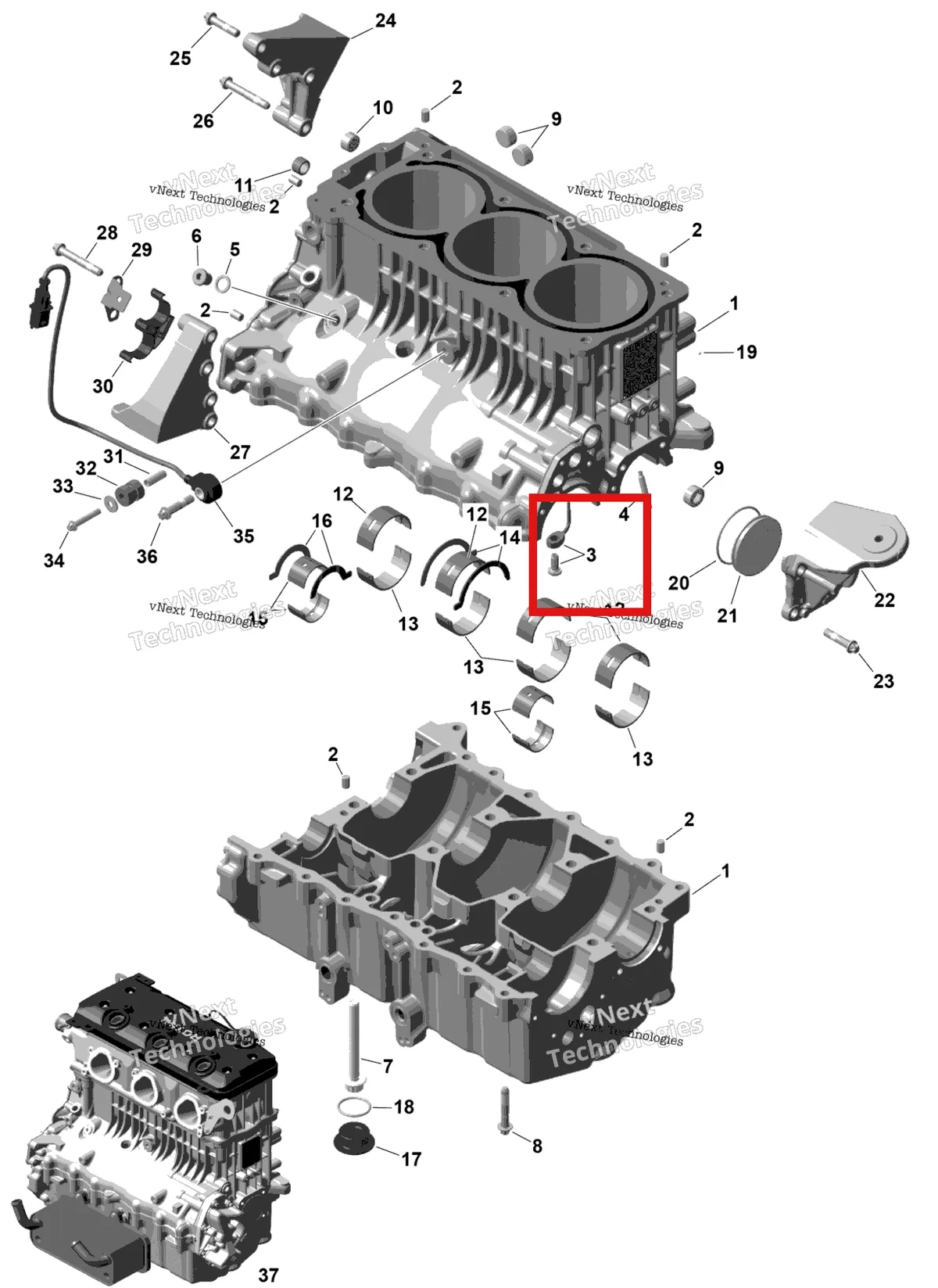 Схема применяемости: Масляный Spray форсунка Sea-Doo RXP 325 X (2026) (420956773)