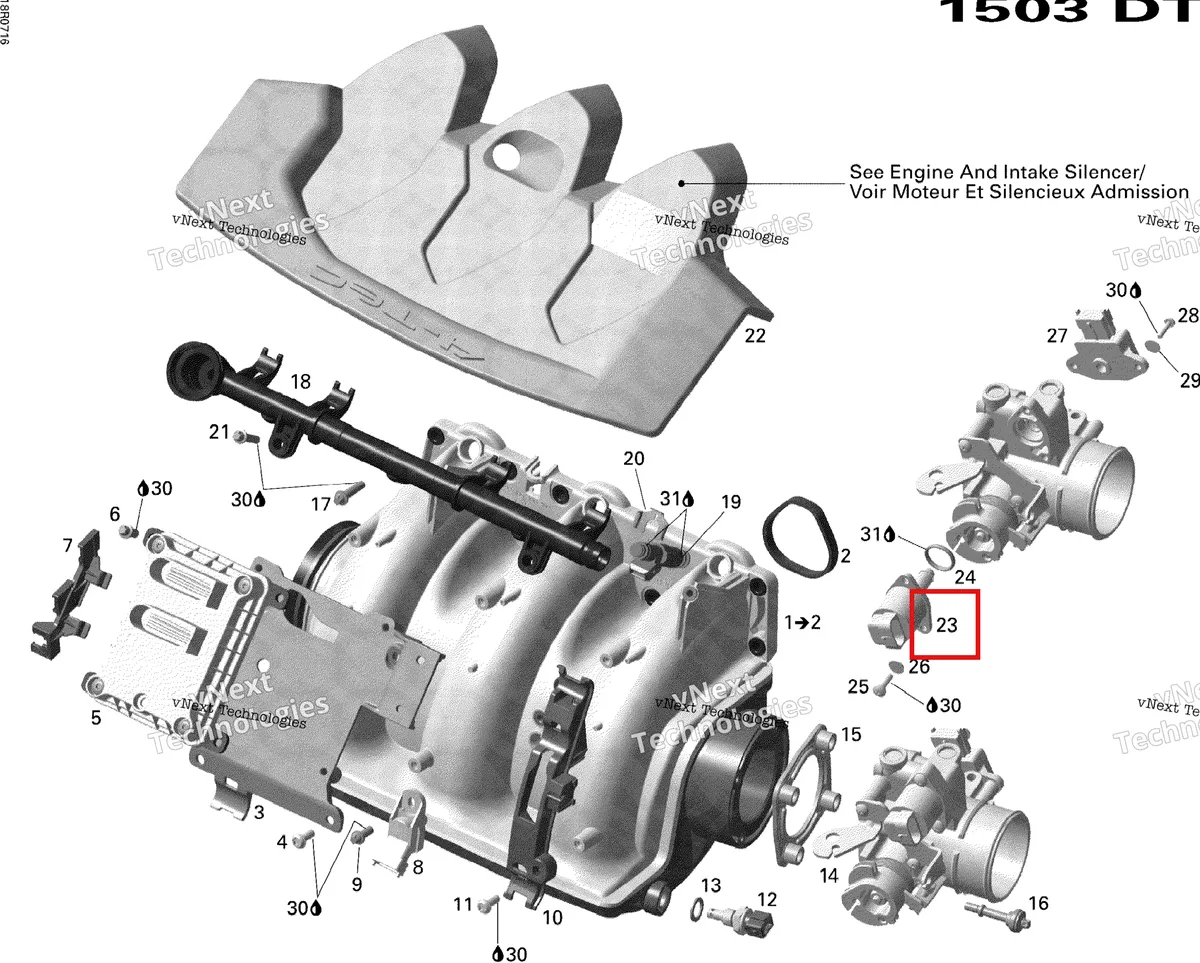 Схема применяемости: Idle Bypass клапан Sea-Doo 420963050