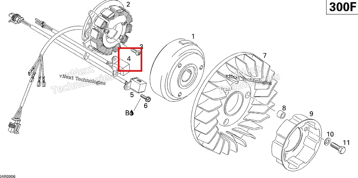 Деталь 420966543 (Деталь Pick Up) на схеме узла 2009 Ski-Doo Skandic Tundra Magneto