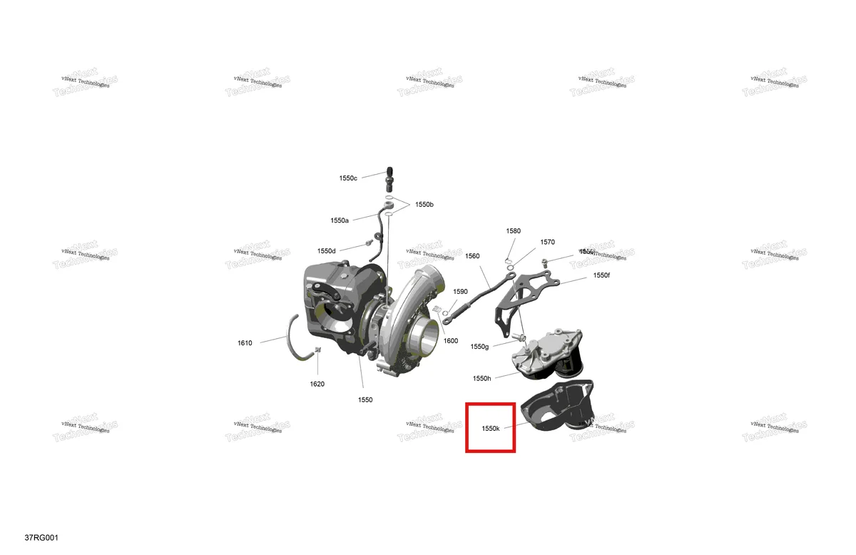 Деталь 420975005 на схеме узла 2027 Ski-Doo MXZ - X-RS with Competition package - 850 E-TEC Turbo R - UCVA - Deep Black - 15X137X1.25RSII2P Track - SHOT starter Rotax - Turbo Charger Assy