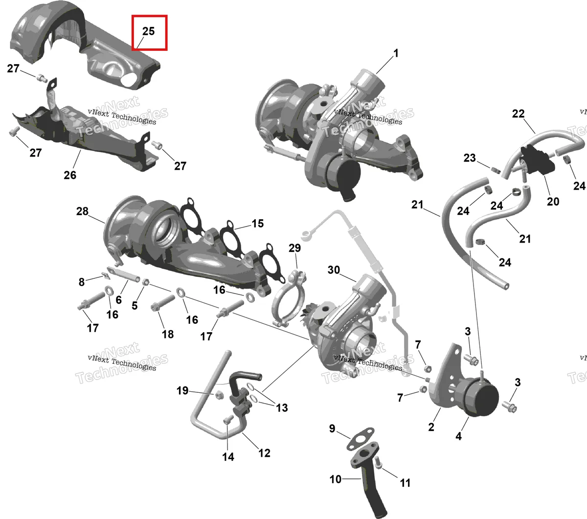 Деталь 420975120 на схеме узла 2026 Can-Am Maverick Max - TURBO - DS - 7WTB - Dusty Navy Satin - 64