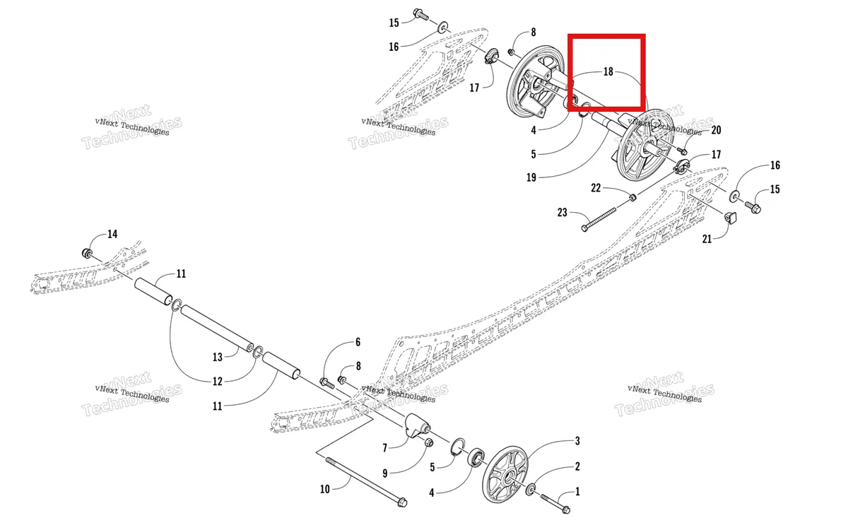 Деталь 4604-137 на схеме узла Idler Wheel Assembly