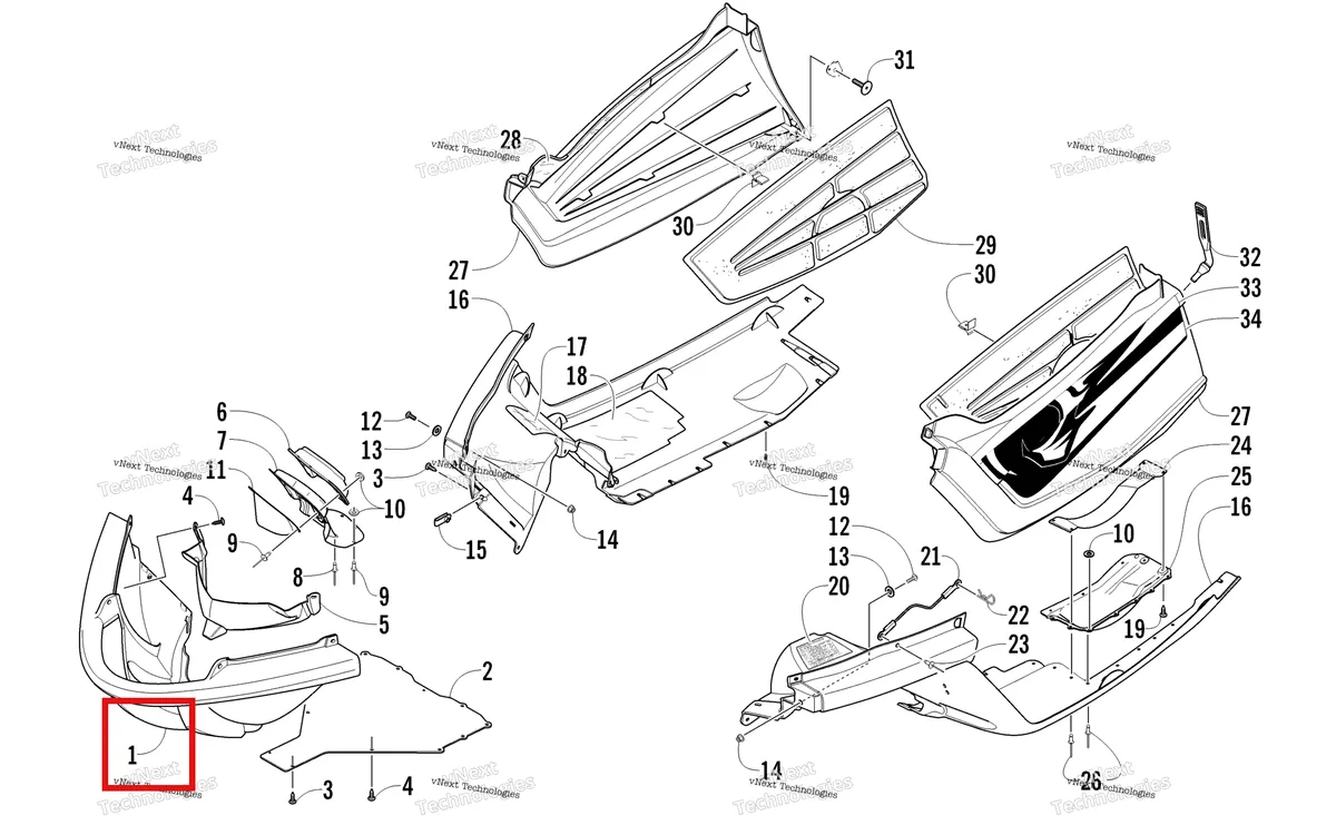 Деталь 4606-040 на схеме узла Belly Pan Assembly